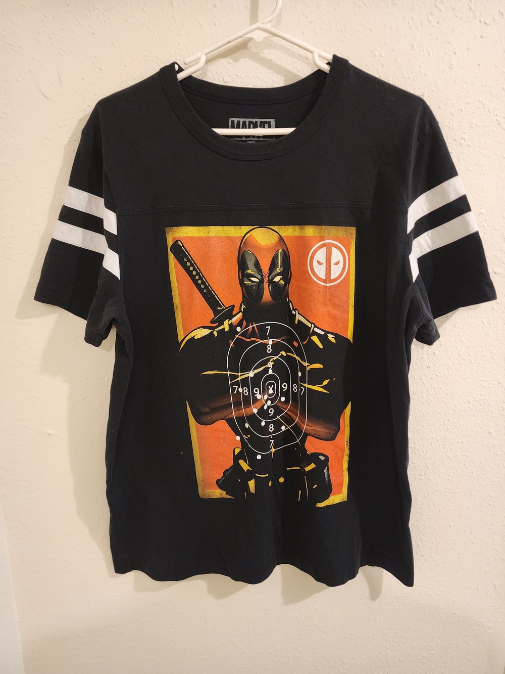 Marvel Kids Deadpool Graphic Tee - Black, Orange, Yellow